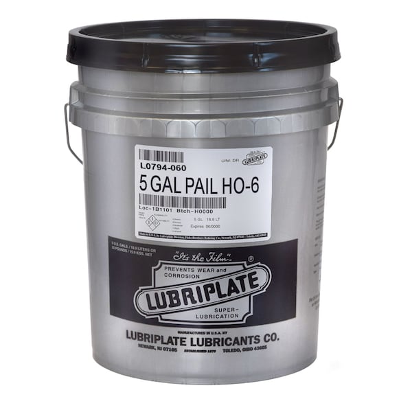 Lubriplate Ho-6 Lubricating Oil, 5 Gal Pail, Iso-460/Agma 7 R&O/Aw Gear Oil L0794-060 - main